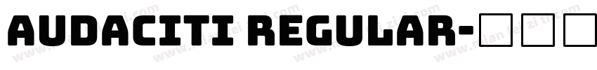 Audaciti Regular字体转换